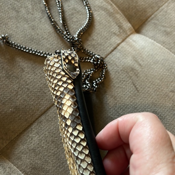 J Markell Ella crossbody python bag in natural - Picture 7 of 8